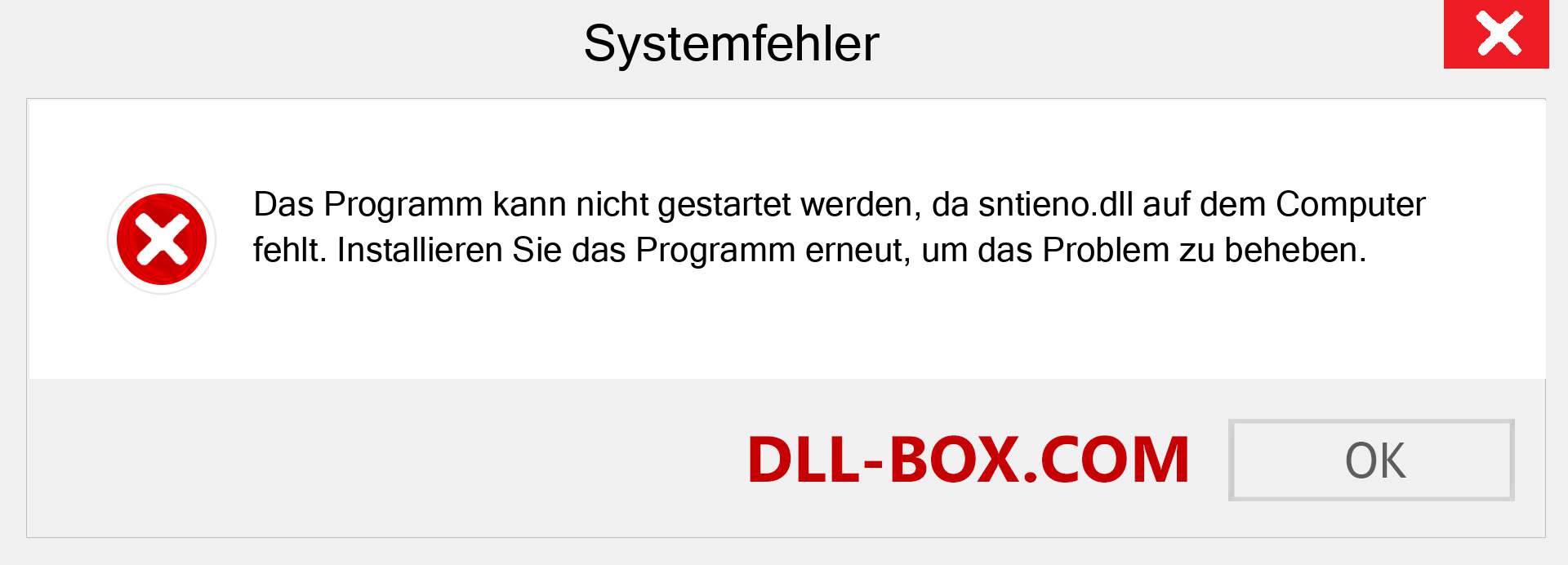 sntieno.dll-Datei fehlt?. Download für Windows 7, 8, 10 - Fix sntieno dll Missing Error unter Windows, Fotos, Bildern